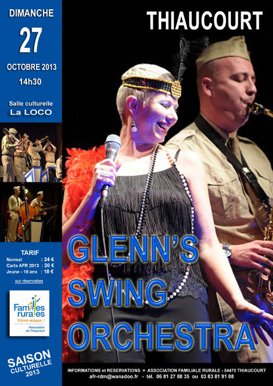 Affiche concert Glenn's Swing Orchestra Thiaucourt