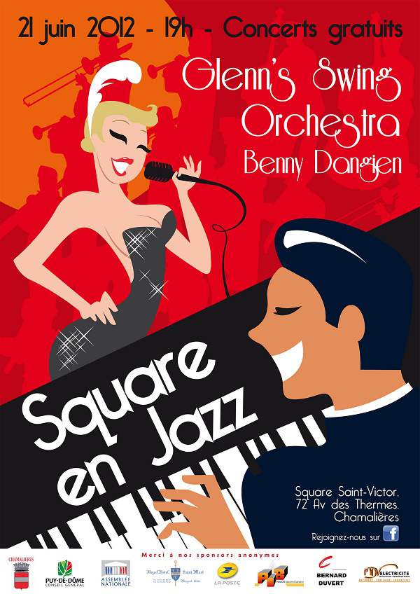 Affiche square en jazz
