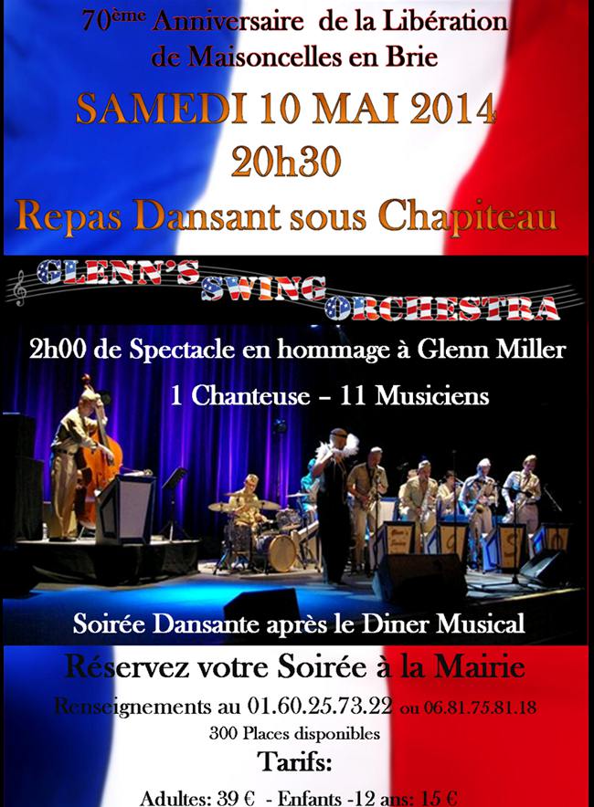 reservation anniversaire Liberation Maisoncelles en Brie