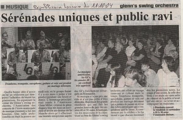 sérénades uniques et public ravi concert jazz article de presse