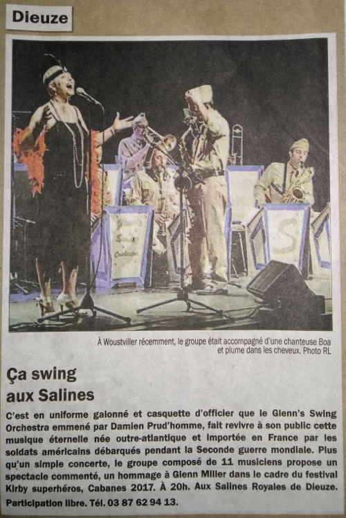 Ca swing aux Salines, article de presse Républicain Lorrain