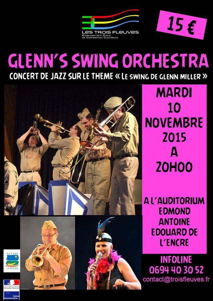 Glenn's Swing Orchestra en concert a Cayenne Guyane EPCC Etablissement public de cooperation 