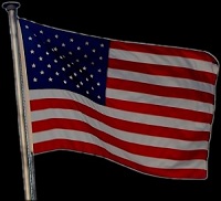 drapeau americain volant