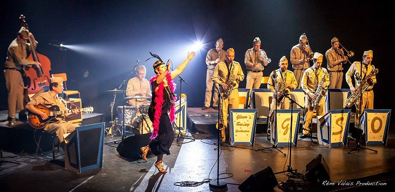 Orchestre de jazz, hommage à Glenn Miller et aux années swing