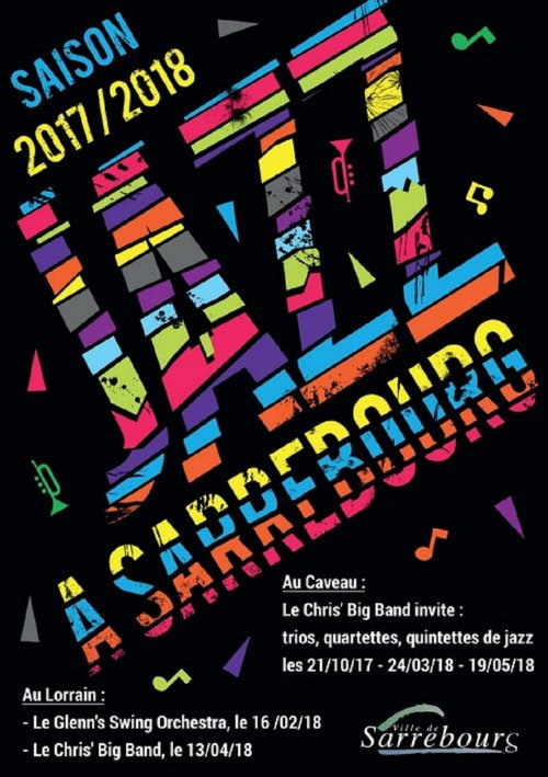 affiche festival de jazz 2017/2018 à Sarrebourg