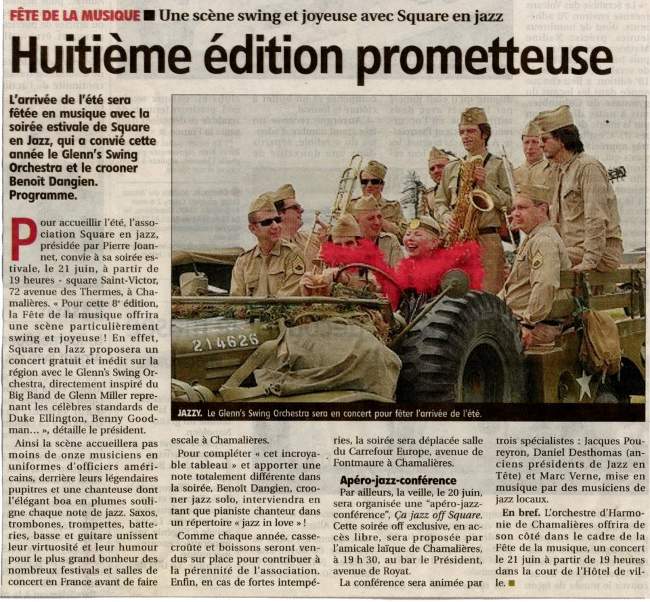 Article de presse La Montagne 16 juin 2012