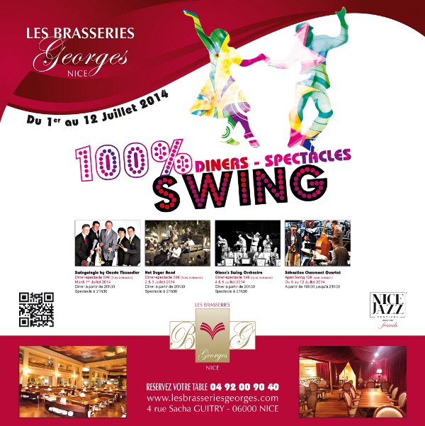 Nice Jazz Festival 2014 Dines spectacles swing Affiches concert