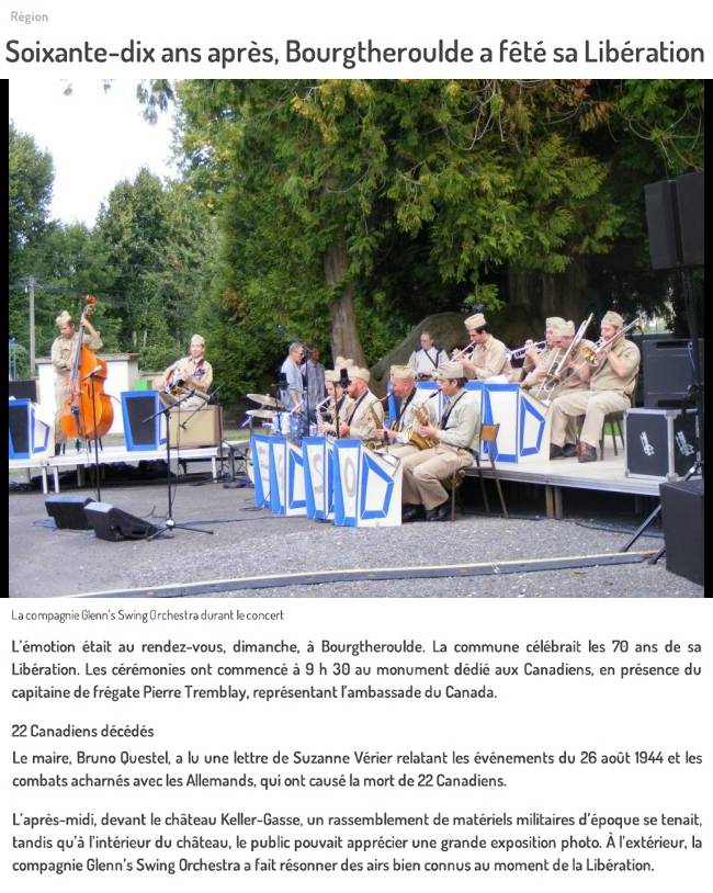 Concert Commemoration de la Liberation en Normandie