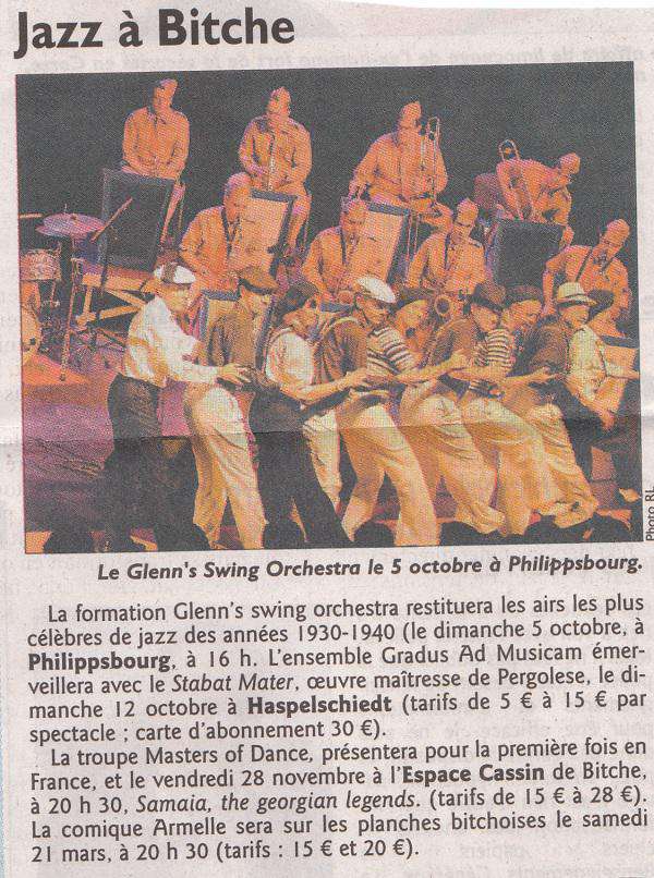 Promotion concert de jazz