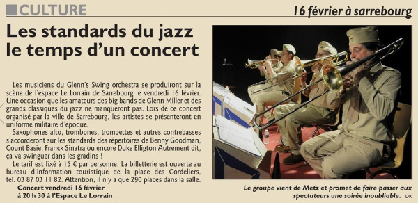 Les standards de jazz le temps d'un concert